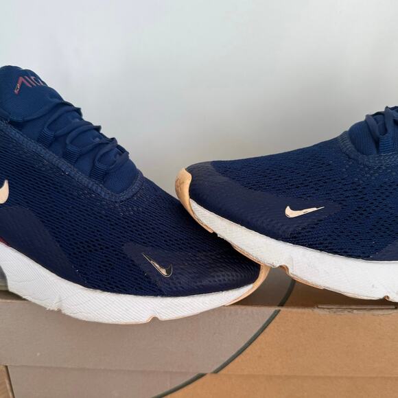 Nike Air Max 270 Blue Void /Purple Women Running Sneakers - SZ 9.5 - Picture 8 of 16